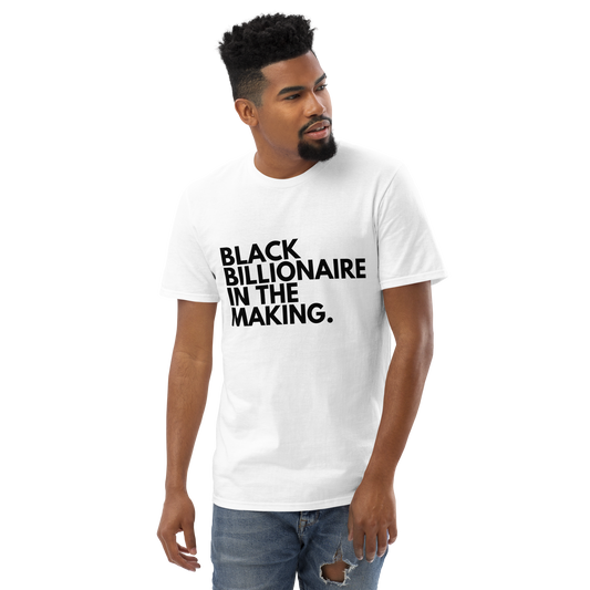 Black Billionaire In The Making In Unisex (Black On White)